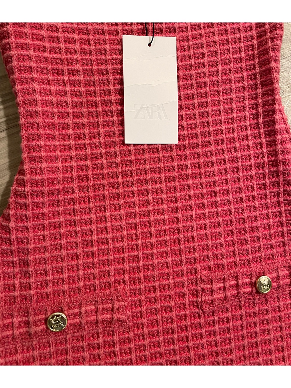 NWT Zara Tweed Tank Mini Dress - Picture 3 of 7